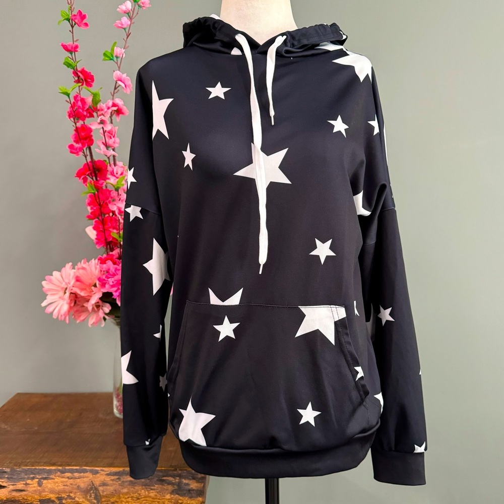 No Brand Lightweight Star Hoodie